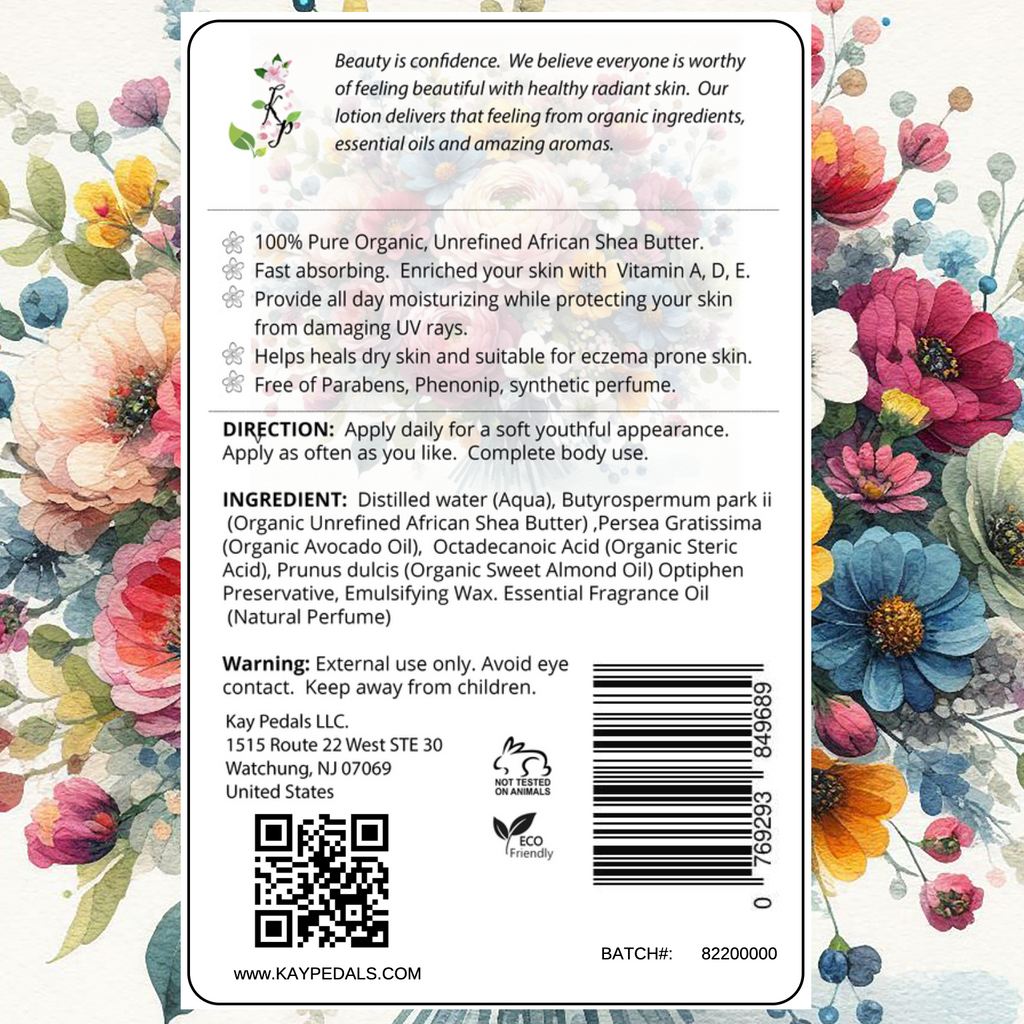 Breakfast In Paris Natural Body Lotion Made With Sensitive Skin Fragrance Oil | Organic Unrefined African Shea Butter | Organic Sweet Almond Oil | Organic Avocado Oil