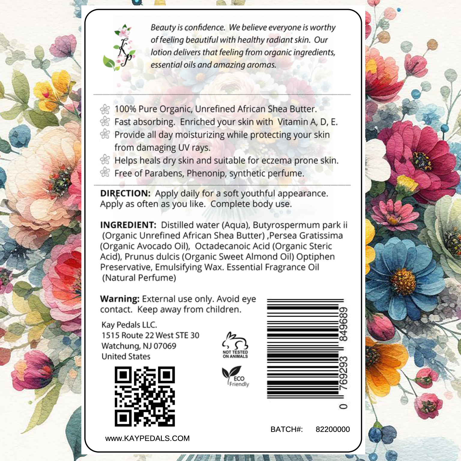 Breakfast In Paris Natural Body Lotion Made With Sensitive Skin Fragrance Oil | Organic Unrefined African Shea Butter | Organic Sweet Almond Oil | Organic Avocado Oil